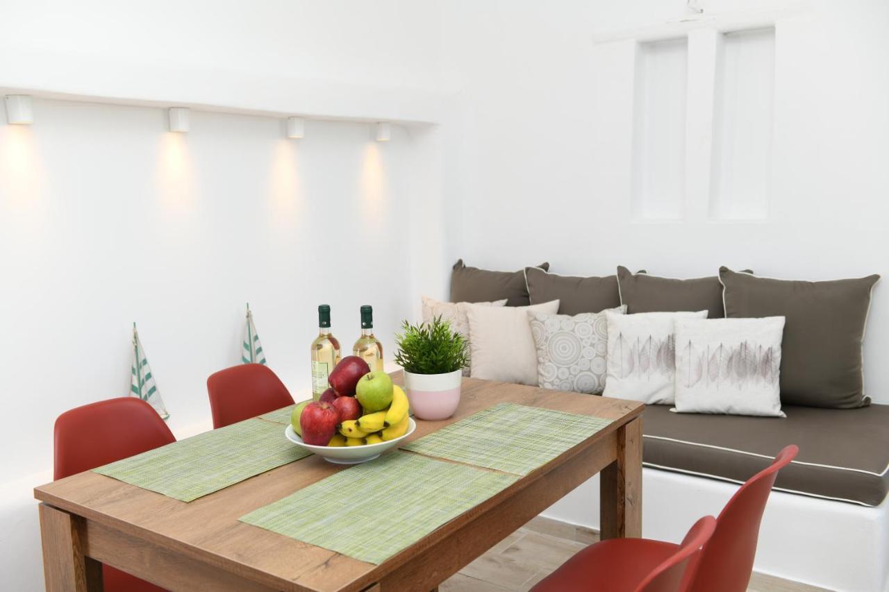 Superior Beachfront Apartment 1 With View To The Aegean Sea Panormos  Luaran gambar