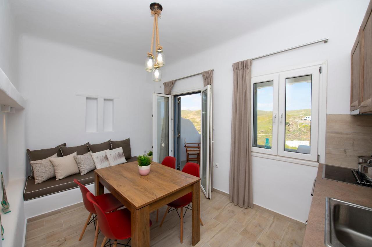 Superior Beachfront Apartment 1 With View To The Aegean Sea Panormos  Luaran gambar