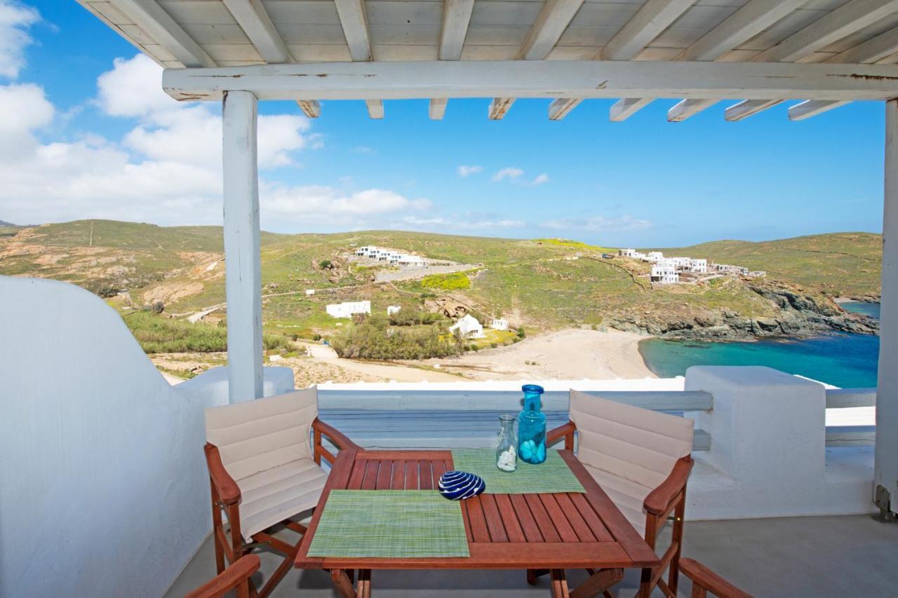 Superior Beachfront Apartment 1 With View To The Aegean Sea Panormos  Luaran gambar