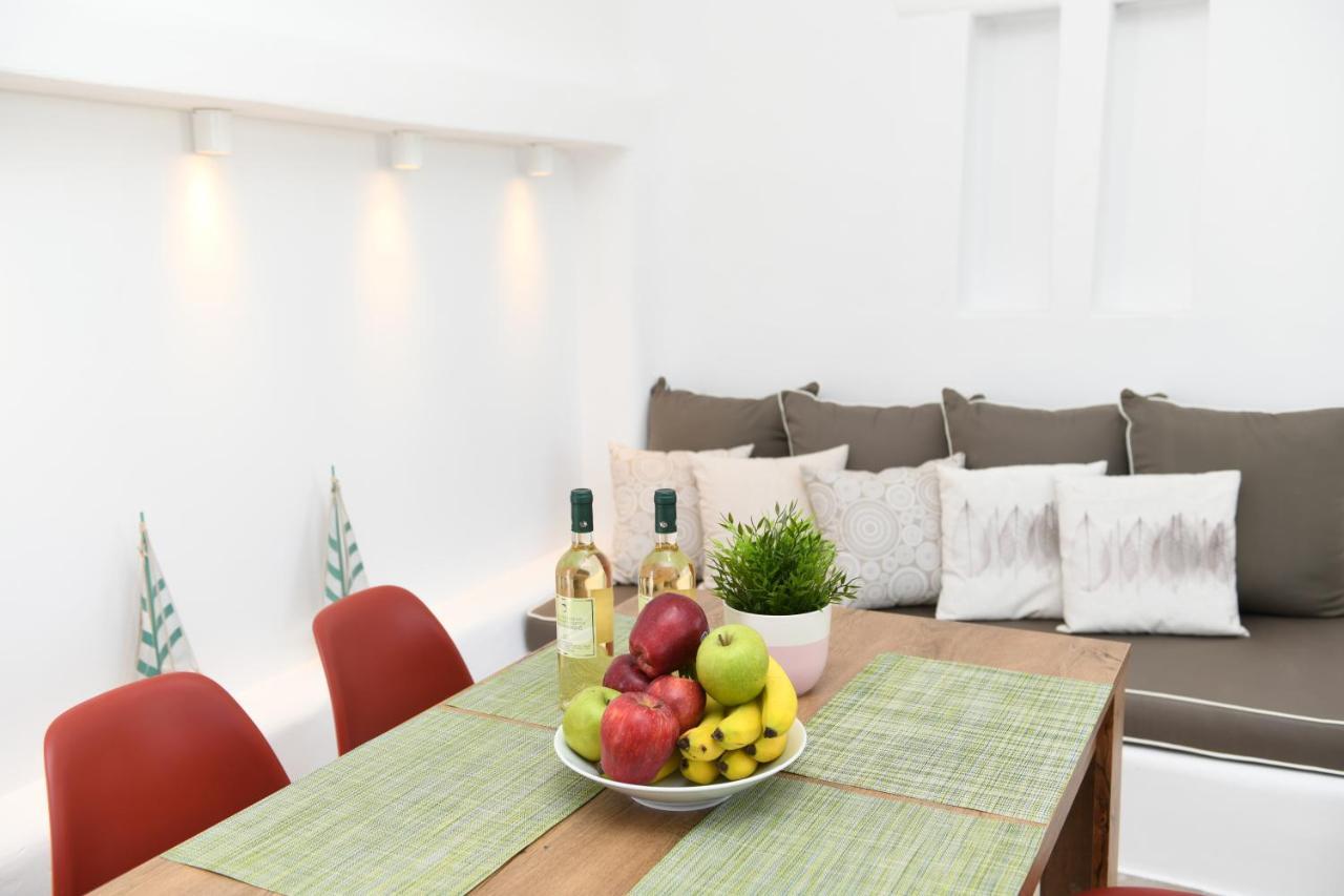 Superior Beachfront Apartment 1 With View To The Aegean Sea Panormos  Luaran gambar