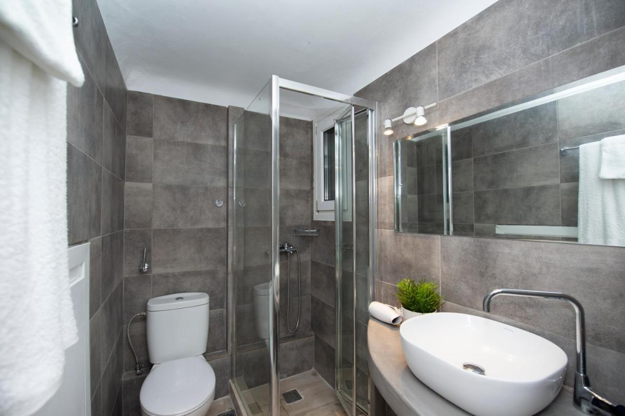 Superior Beachfront Apartment 1 With View To The Aegean Sea Panormos  Luaran gambar