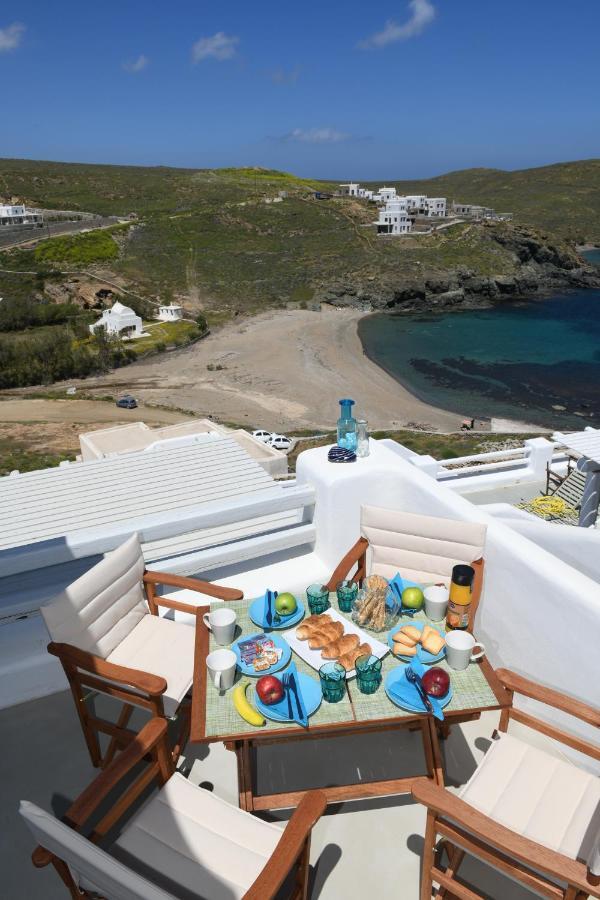 Superior Beachfront Apartment 1 With View To The Aegean Sea Panormos  Luaran gambar