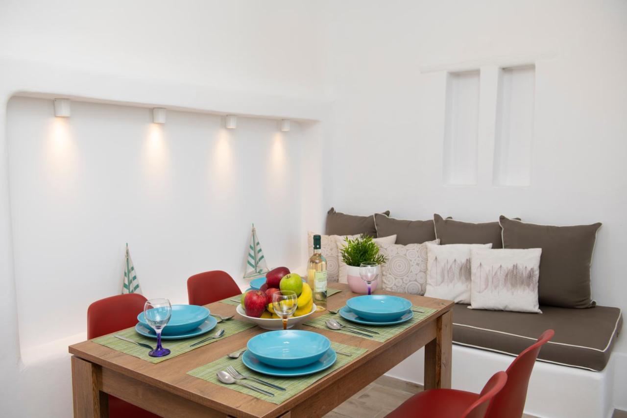 Superior Beachfront Apartment 1 With View To The Aegean Sea Panormos  Luaran gambar